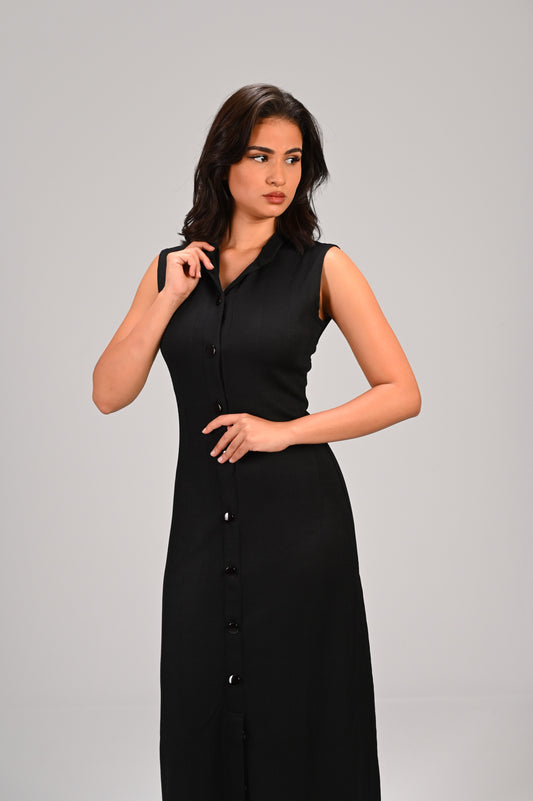 The Black Line Dress